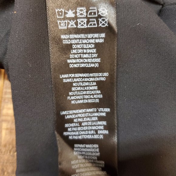 City Chic Black Sheer Knot Front Blouse - Picture 6 of 7